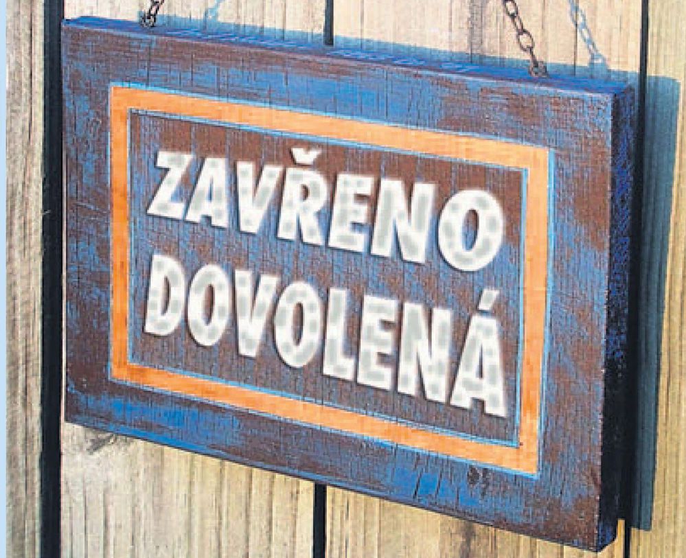 JEDNATELSTVÍ ZAVŘENO